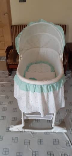 Compact and comfortable baby cot bought from Saudi Arabia