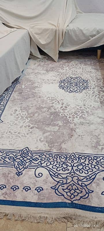 rug for sale colour white n blue condition 10/10 2