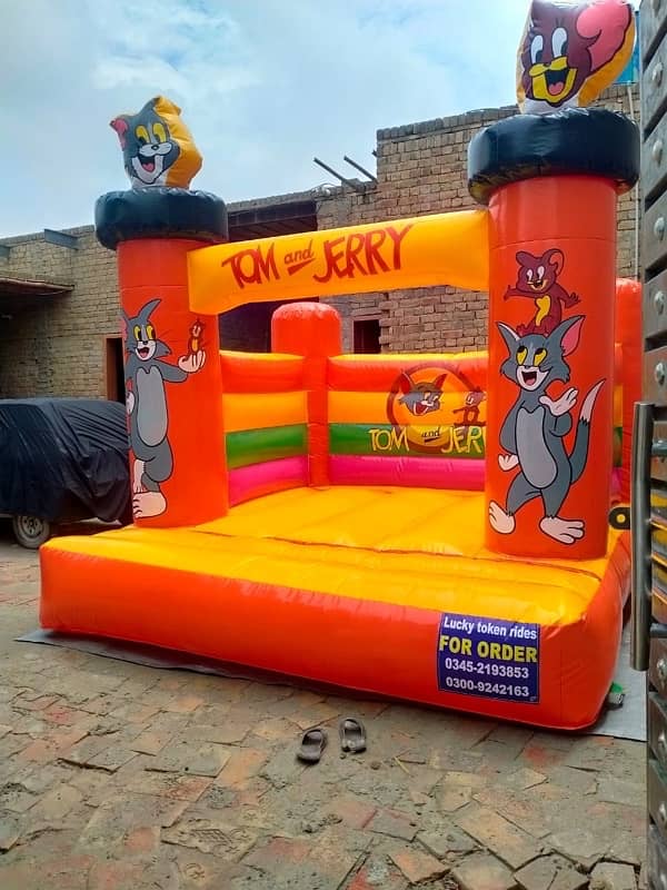 jumping castle / rides / kids / jhuly / token /  swings / game / bacho 7