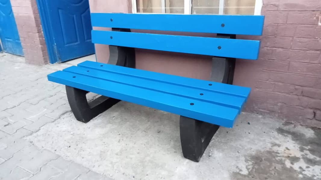 Garden Benches – Cemented Stylish Durable, 3-5 Seater Outdoor Seating 1