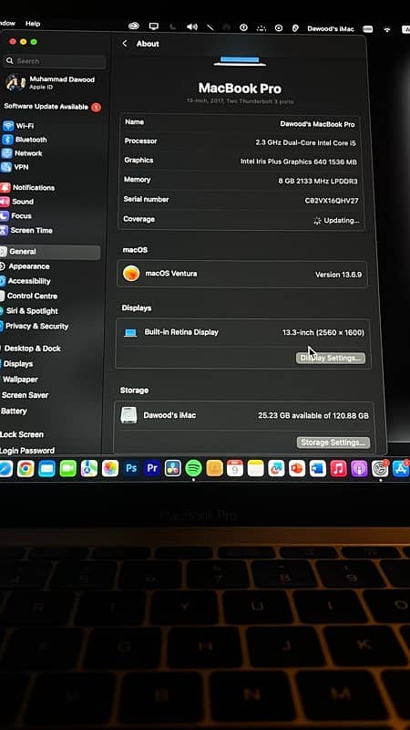 Macbook pro 2017 (13") 2