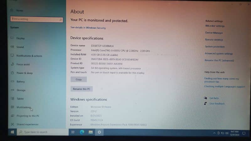 lenovo core i3 laptop forsale 4gb 500gb hard whatsapp 03110058642 5