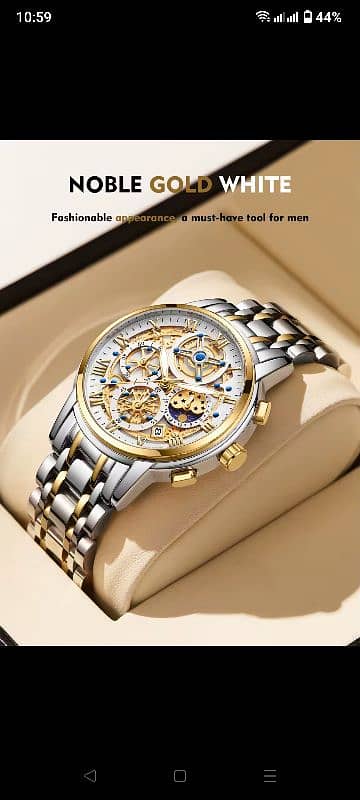 Original LIGE Quartz Chronograph Mechanical Watch 0