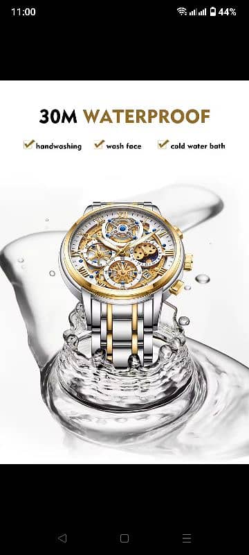 Original LIGE Quartz Chronograph Mechanical Watch 5