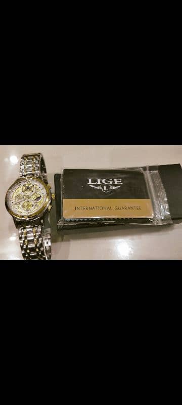 Original LIGE Quartz Chronograph Mechanical Watch 10