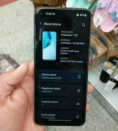 OnePlus Nord N10 5g 6gb 128gb only exchange