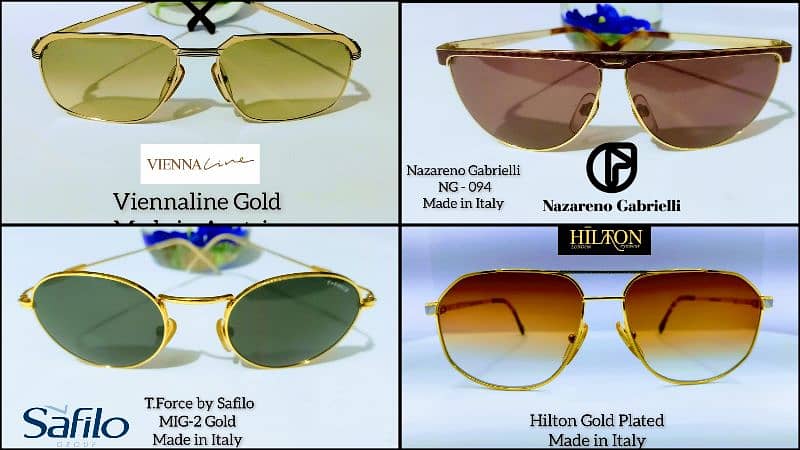 Original Jaguar Gold Plated Persol Ferrari Hilton Ray Ban Levis Rayban 3