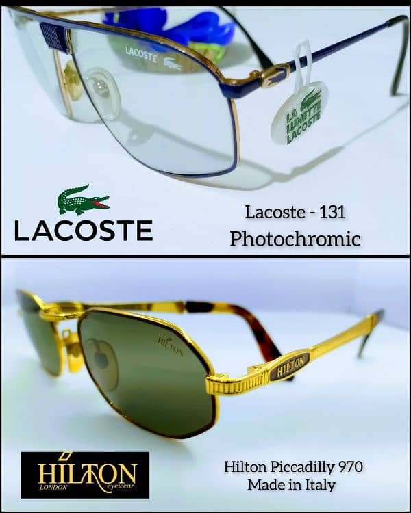 Original Photochromic Lacoste Gold Plated Persol Ray ban Levis Rayban 2