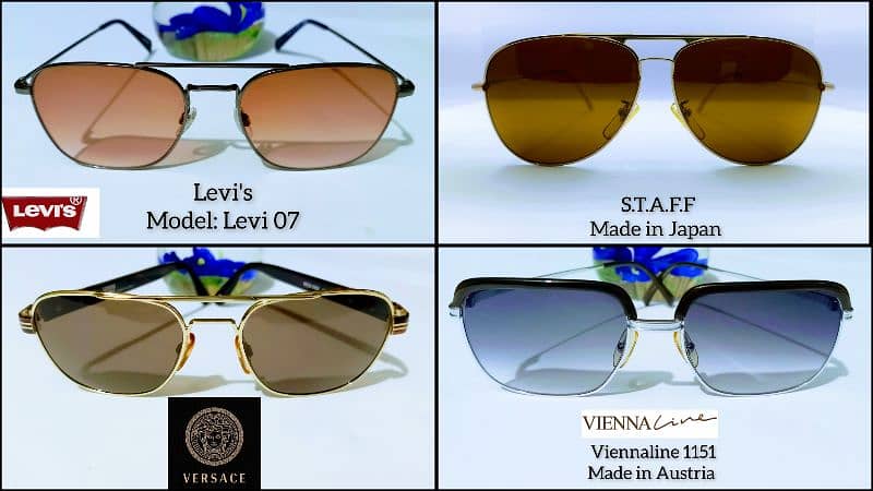 Original Photochromic Lacoste Gold Plated Persol Ray ban Levis Rayban 10