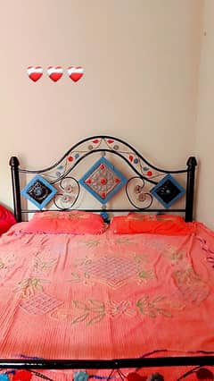 Double Bed With Spring Mattress