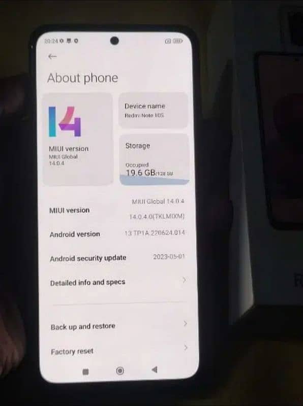 Redmi note 10s 8/128 full box 2