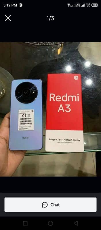 Redmi A3,4+4/128 ,with box and charger,new set,need money 2