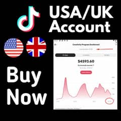 UK & USA Tiktok Fresh Acounts