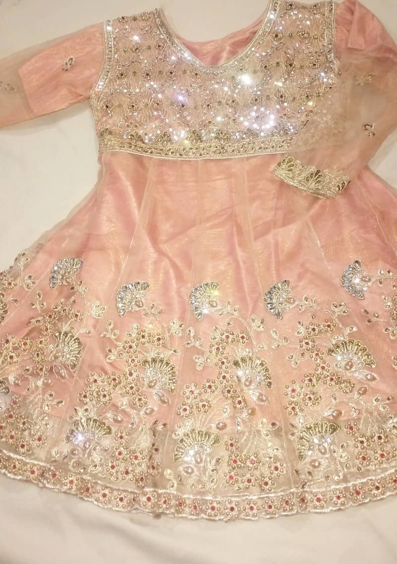 The Allure of Peach:  Beautiful Peach Colour Lehenga Dress 2