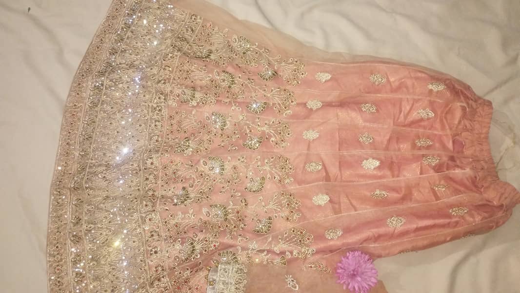 The Allure of Peach:  Beautiful Peach Colour Lehenga Dress 7