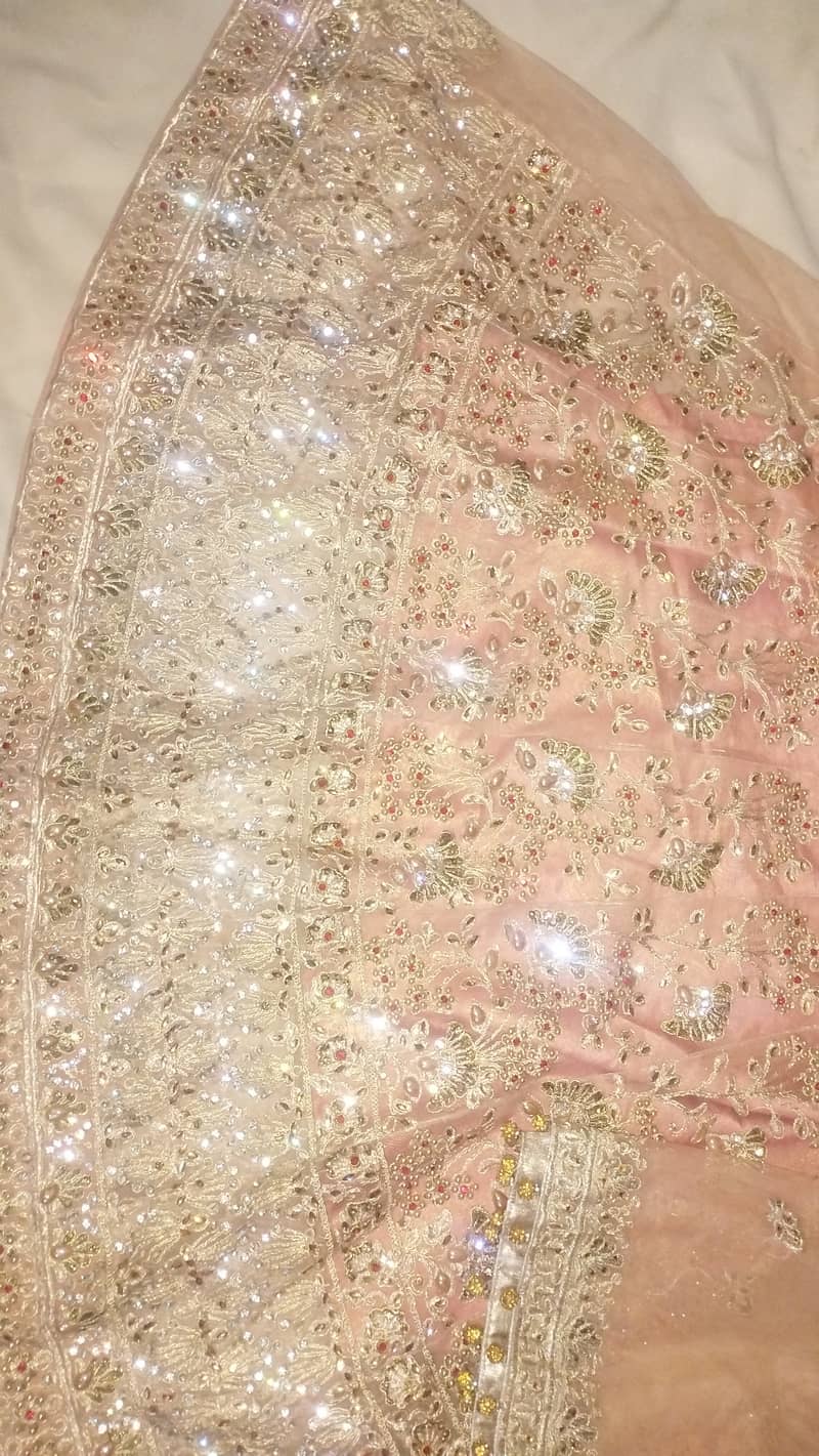 The Allure of Peach:  Beautiful Peach Colour Lehenga Dress 9