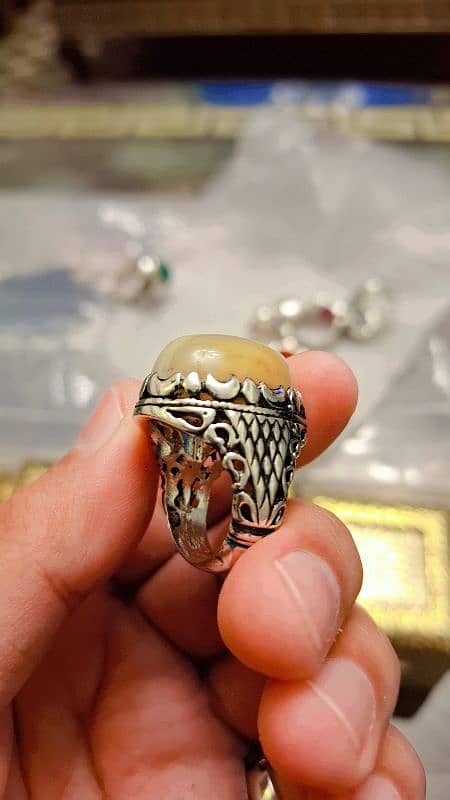 Turkish Suleimani Stone Ring Original 6