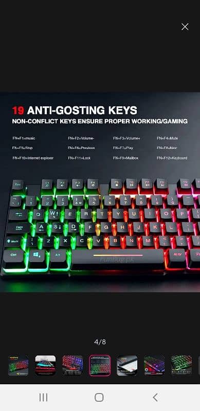 Waterproof Gaming Key Board RGB with Removeable Switches 3