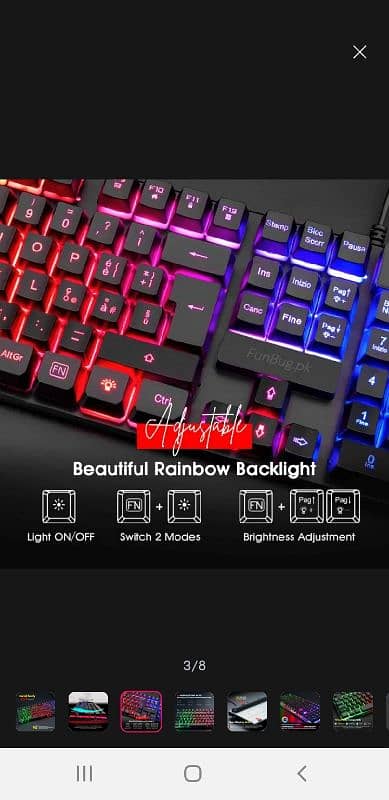 Waterproof Gaming Key Board RGB with Removeable Switches 4