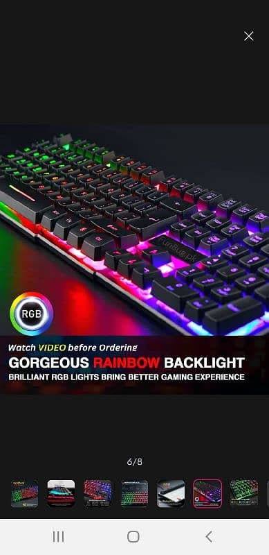 Waterproof Gaming Key Board RGB with Removeable Switches 5