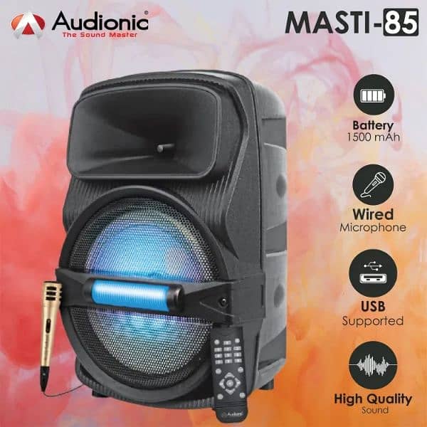 Audionic Masti 85 brand New Speaker with full Box 2