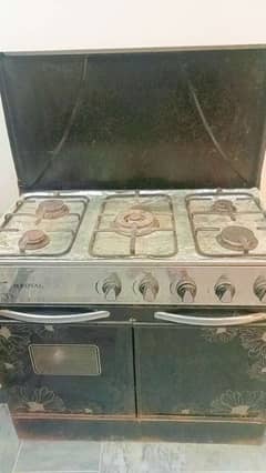 5 burners cooking range