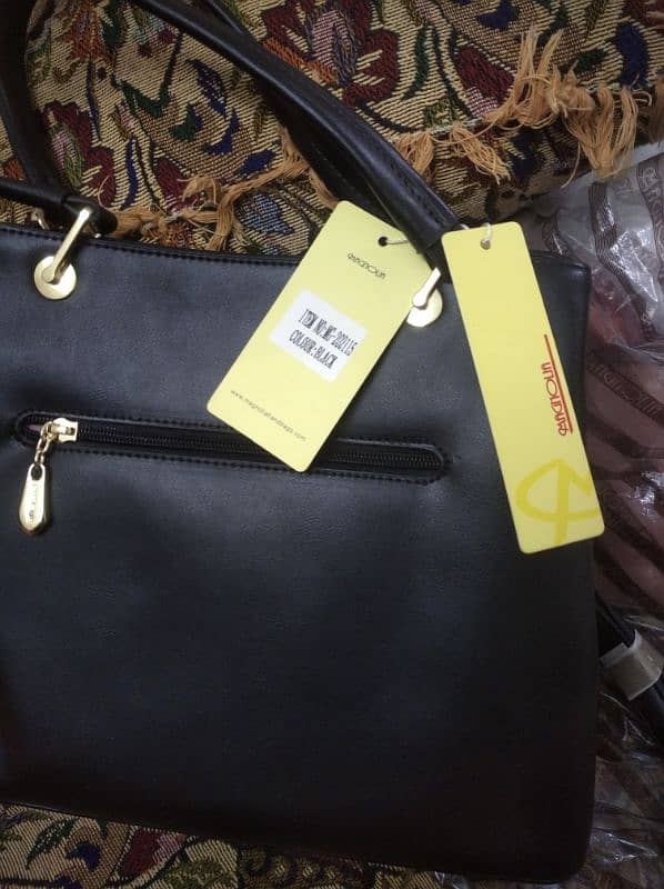 urgent sale  black color handsome imported bag 2