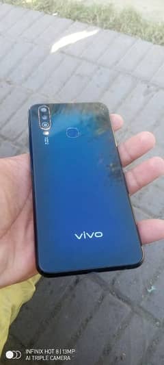 vivo y 19 touch brek front back camera karab ha 464 gb no open