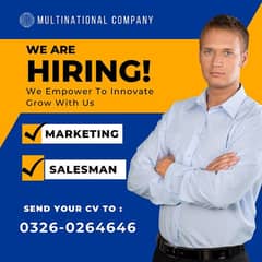 Salesman | Urgent Hiring | Jobs