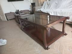 Solid sheesham wood table set