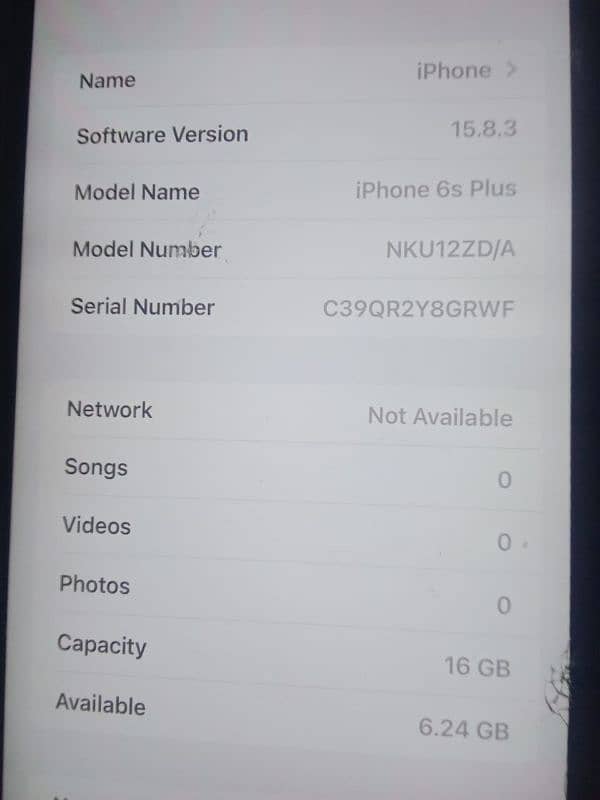 Urgent sale my iphone 6splus 16gb pta aproved 5