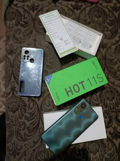 Infinix Hot 11s  6GB/128GB 5000mh batry dual sim fast cell 03035522909