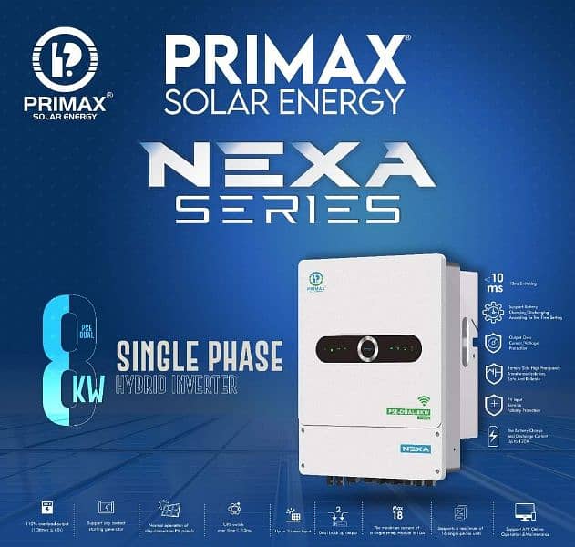 Primax NEXA IP66 Solar Hybrid Inverter 8KW 1