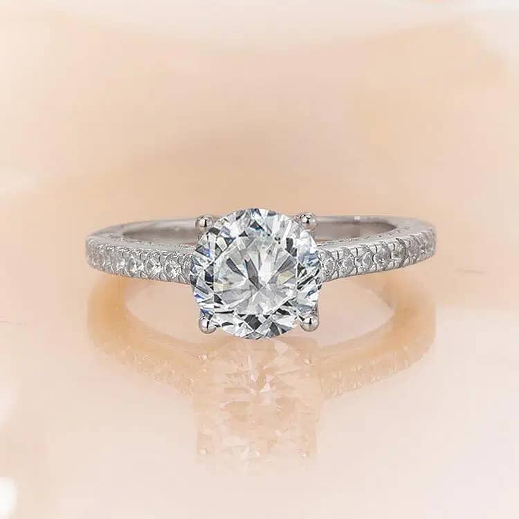 Round Cut Enagement/Wedding Diamond Ring 2