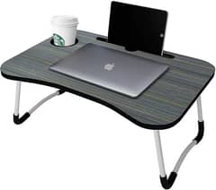 Laptop Table With cup holder, pen holder & Tablet holder space