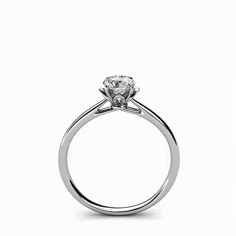 Wedding Ring with 18K White Gold Platted 3