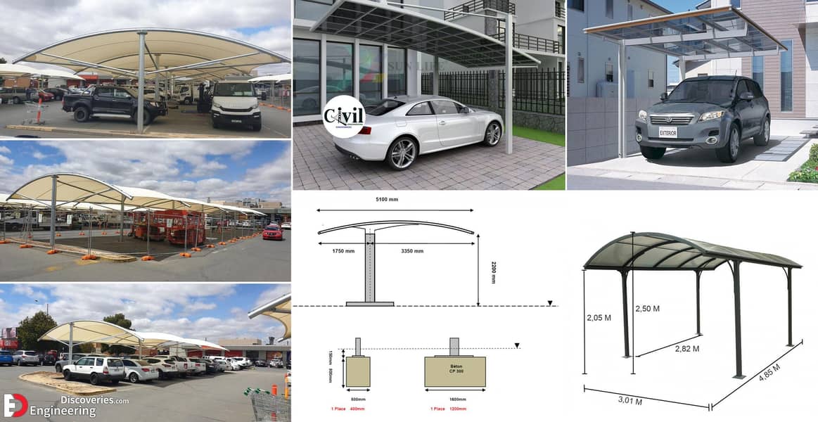 Car Shade I Parking ShadWaiting Area Shade I Tensile 5