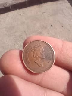 Elizabeth ll 1 cent 1994 canada