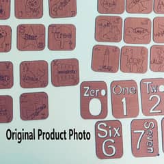 wood alphabets stencil drawing kit