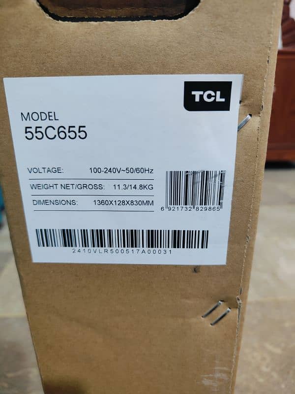 TCL 55 INCH SMART & 4K QLED TV Model 55C655 11