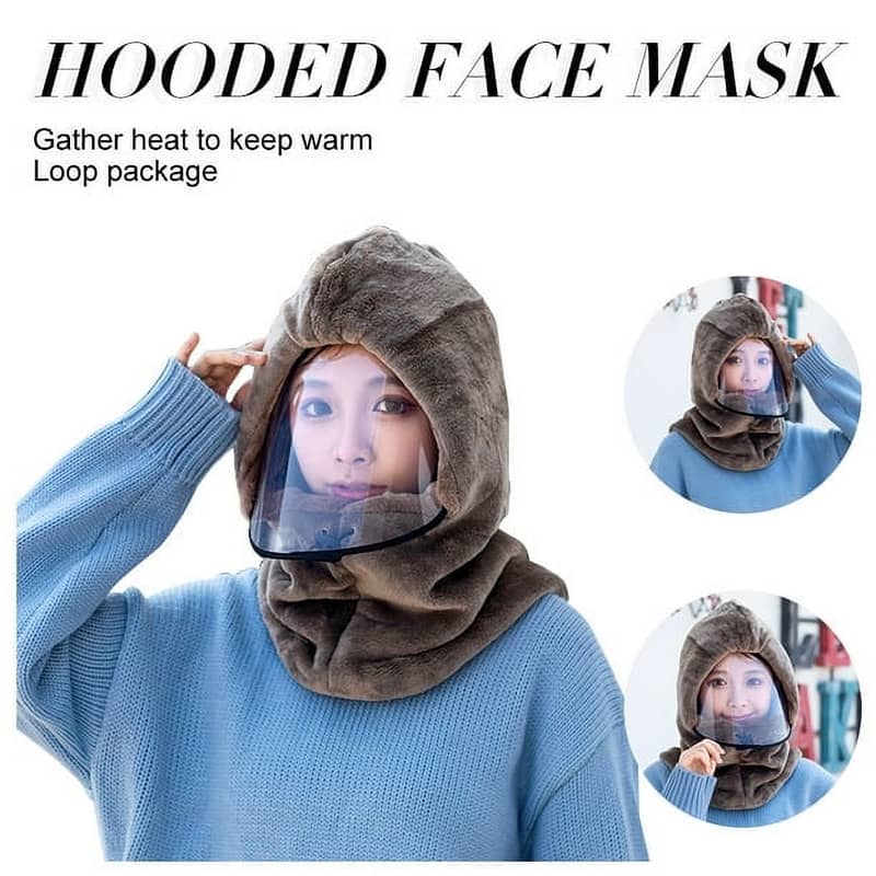 Woolen Winter Cap + Face Mask + Neck Warmer 2