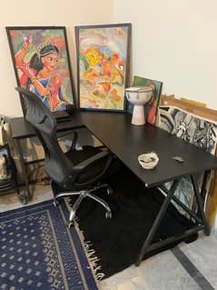 gaming computer table, L shaped  computer office Table