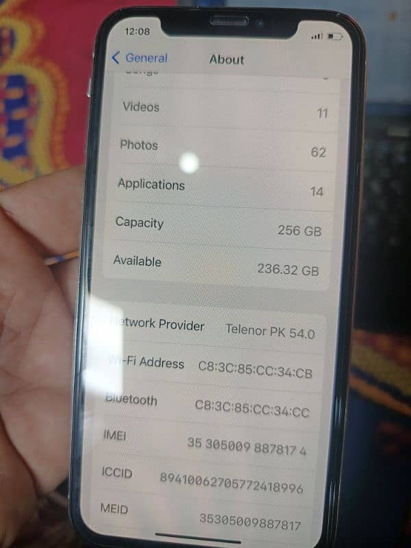 iphone x 256 gb PTA Approved 4