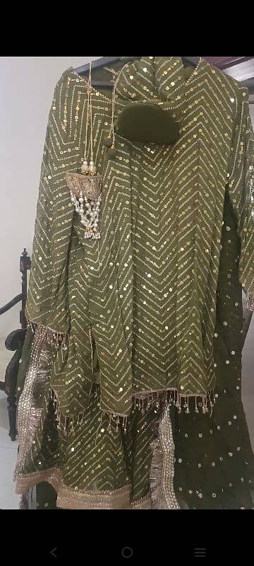 bridle dress weeding dress bharat lhenga walima maxi for sale 3