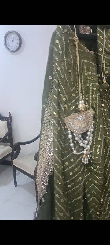 bridle dress weeding dress bharat lhenga walima maxi for sale 7