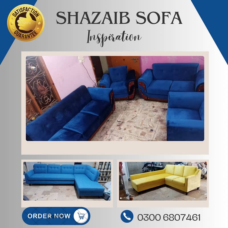 L shape sofa / sofa set / sofa repair / fabric change / sofa poshish 2