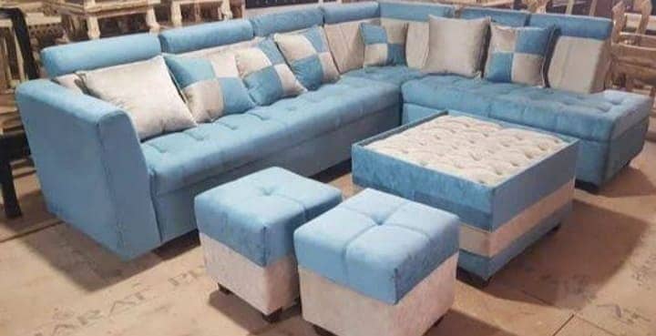 L shape sofa / sofa set / sofa repair / fabric change / sofa poshish 13