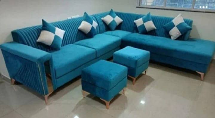 L shape sofa / sofa set / sofa repair / fabric change / sofa poshish 9