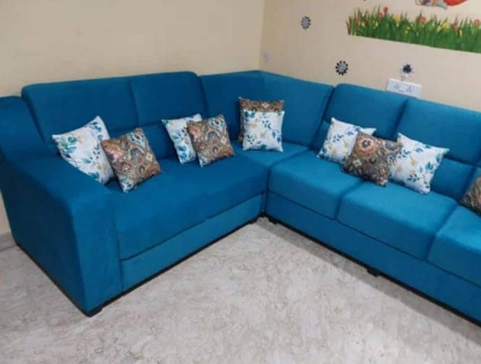 L shape sofa / sofa set / sofa repair / fabric change / sofa poshish 5