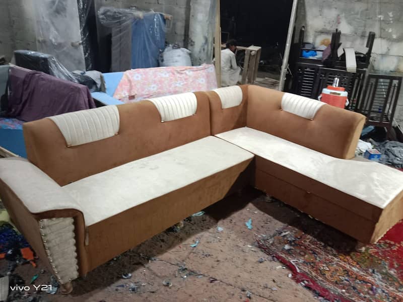 L shape sofa / sofa set / sofa repair / fabric change / sofa poshish 16